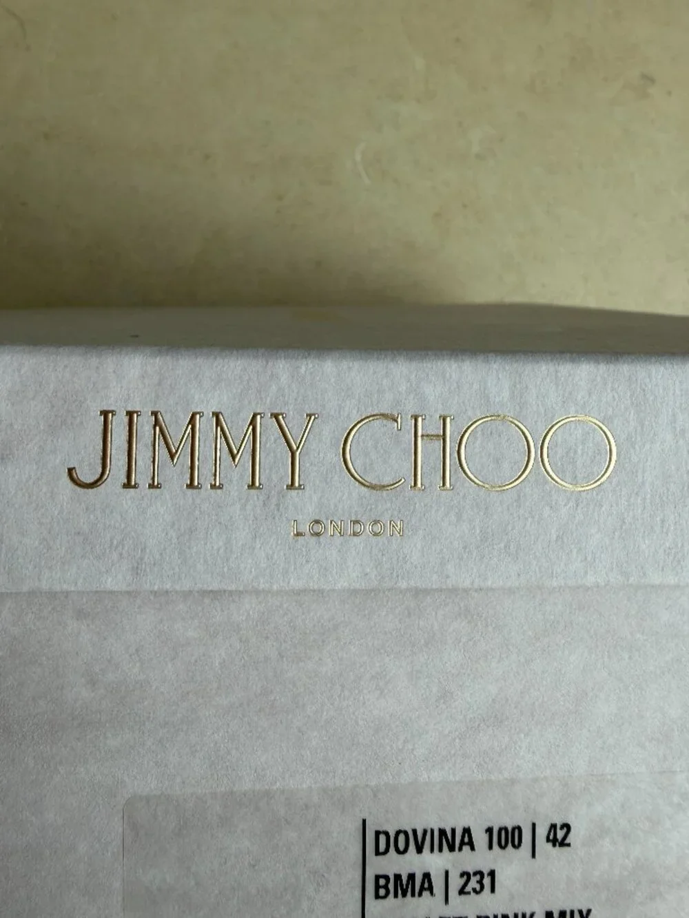 NWT Jimmy Choo- Dovina 100 Ballet Pink Mix, Metallic Braided 4